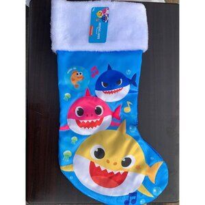 NWT Baby Shark Christmas Stocking Holiday Decor Toddler Winter